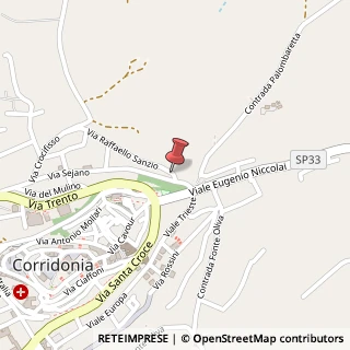 Mappa Via Raffaello Sanzio, 1, 62014 Corridonia, Macerata (Marche)