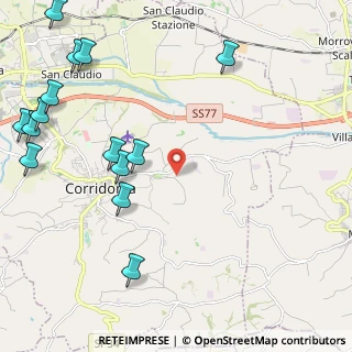 Mappa Via Costantinopoli, 62014 Corridonia MC, Italia (3.09429)