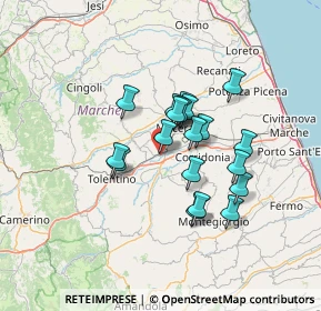 Mappa Via Nazionale, 62010 Pollenza MC, Italia (10.61474)