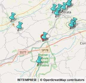 Mappa Via Nazionale, 62010 Pollenza MC, Italia (5.6)