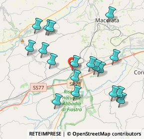 Mappa Via Nazionale, 62010 Pollenza MC, Italia (4.125)