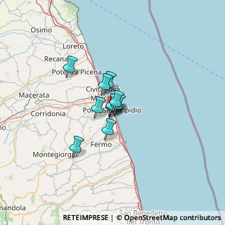 Mappa Via Ludovico Ariosto, 63821 Porto Sant'Elpidio FM, Italia (6.54273)
