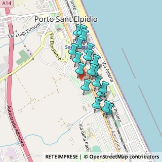 Mappa Via Ludovico Ariosto, 63821 Porto Sant'Elpidio FM, Italia (0.3325)