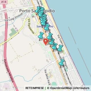 Mappa Via Ludovico Ariosto, 63821 Porto Sant'Elpidio FM, Italia (0.4955)