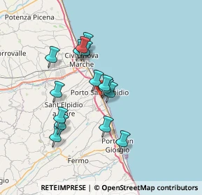 Mappa Via Ludovico Ariosto, 63821 Porto Sant'Elpidio FM, Italia (6.216)