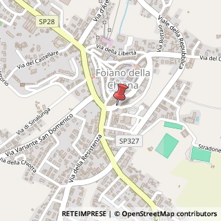 Mappa Via delle Fonti, 6, 52045 Foiano della Chiana, Arezzo (Toscana)