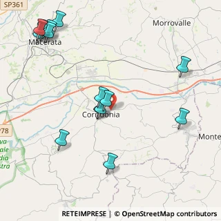 Mappa Viale Niccolai, 62014 Corridonia MC, Italia (5.25143)