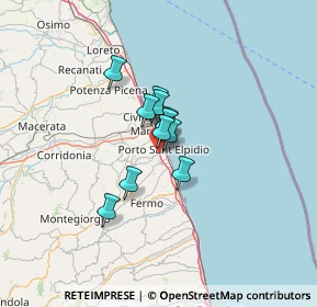 Mappa Via Monti della Laga, 63821 Porto Sant'Elpidio FM, Italia (7.39909)