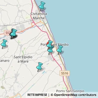 Mappa Via Monti della Laga, 63821 Porto Sant'Elpidio FM, Italia (5.34818)