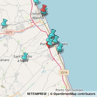 Mappa Via Monti della Laga, 63821 Porto Sant'Elpidio FM, Italia (3.69714)