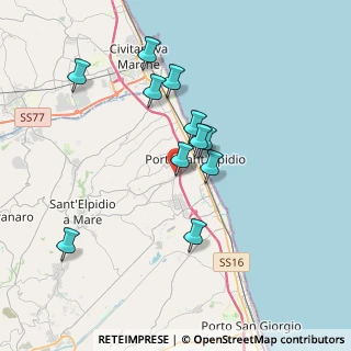 Mappa Via Monti della Laga, 63821 Porto Sant'Elpidio FM, Italia (3.36091)