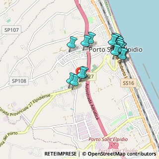 Mappa Via Monti della Laga, 63821 Porto Sant'Elpidio FM, Italia (0.974)