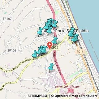 Mappa Via Monti della Laga, 63821 Porto Sant'Elpidio FM, Italia (0.7995)