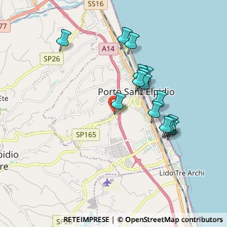 Mappa Via Monti della Laga, 63821 Porto Sant'Elpidio FM, Italia (1.808)