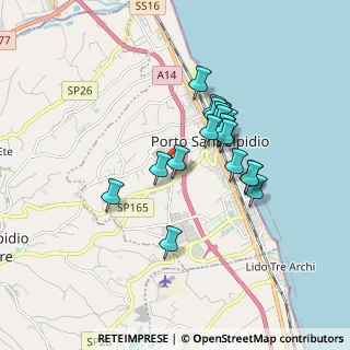 Mappa Via Monti della Laga, 63821 Porto Sant'Elpidio FM, Italia (1.4405)