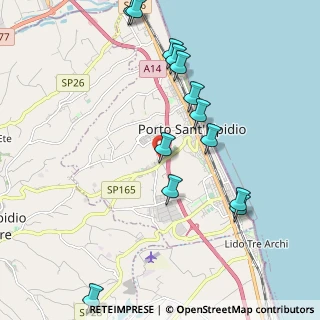Mappa Via Monti della Laga, 63821 Porto Sant'Elpidio FM, Italia (2.33308)