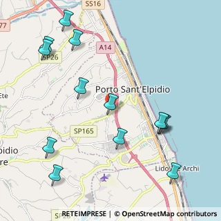 Mappa Via Monti della Laga, 63821 Porto Sant'Elpidio FM, Italia (2.62308)