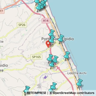 Mappa Via Monti della Laga, 63821 Porto Sant'Elpidio FM, Italia (2.97529)
