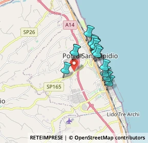 Mappa Via Monti della Laga, 63821 Porto Sant'Elpidio FM, Italia (1.34625)