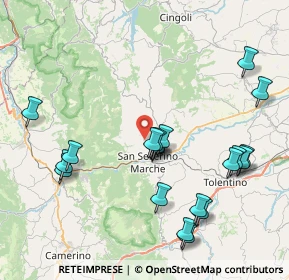 Mappa Località Biagi, 62027 San Severino Marche MC, Italia (9.0695)