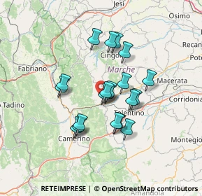 Mappa Località Biagi, 62027 San Severino Marche MC, Italia (10.9265)