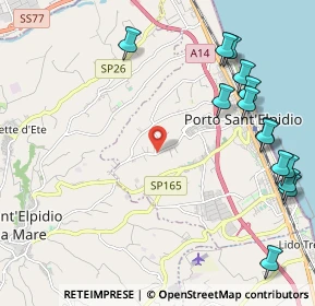 Mappa SP Corvese, 63821 Porto Sant'Elpidio FM, Italia (2.84714)