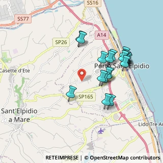 Mappa SP Corvese, 63821 Porto Sant'Elpidio FM, Italia (1.8825)