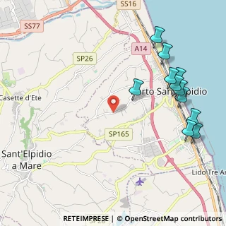 Mappa SP Corvese, 63821 Porto Sant'Elpidio FM, Italia (2.59182)