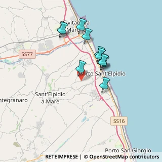 Mappa SP Corvese, 63821 Porto Sant'Elpidio FM, Italia (3.18583)