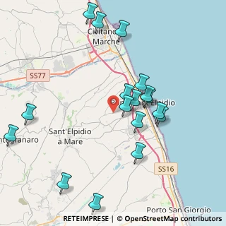Mappa SP Corvese, 63821 Porto Sant'Elpidio FM, Italia (4.42706)