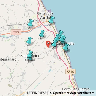 Mappa SP Corvese, 63821 Porto Sant'Elpidio FM, Italia (3.09923)