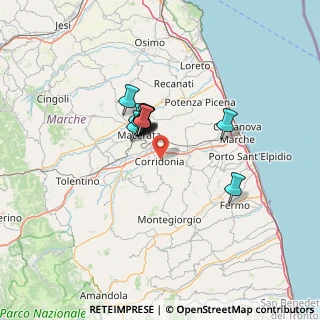 Mappa Via Sejano, 62014 Corridonia MC, Italia (9.44182)