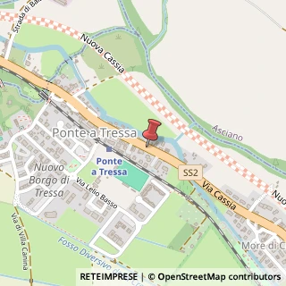 Mappa Via borgo di tressa 400, 53014 Monteroni d'Arbia, Siena (Toscana)