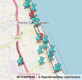Mappa Via Michelangelo Buonarroti, 63018 Porto Sant'Elpidio FM, Italia (1.109)
