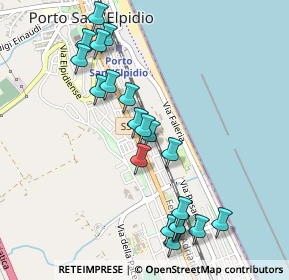 Mappa Via Michelangelo Buonarroti, 63018 Porto Sant'Elpidio FM, Italia (0.5335)