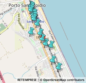 Mappa Via Michelangelo Buonarroti, 63018 Porto Sant'Elpidio FM, Italia (0.5205)