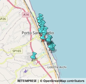 Mappa Via Michelangelo Buonarroti, 63018 Porto Sant'Elpidio FM, Italia (0.97786)