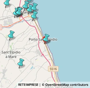 Mappa Via Michelangelo Buonarroti, 63018 Porto Sant'Elpidio FM, Italia (6.25462)