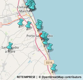 Mappa Via Michelangelo Buonarroti, 63018 Porto Sant'Elpidio FM, Italia (4.495)