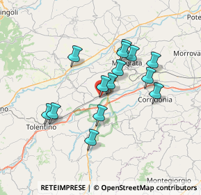 Mappa Via Giovanni Falcone, 62010 Pollenza MC, Italia (6.26714)