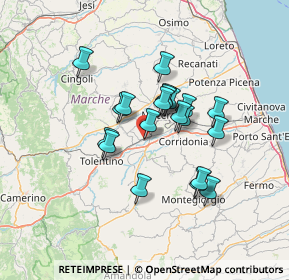 Mappa Via Giovanni Falcone, 62010 Pollenza MC, Italia (10.801)