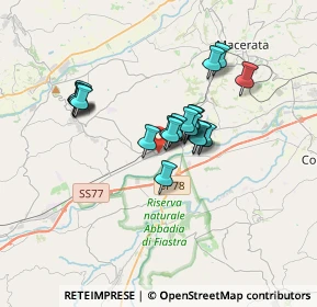 Mappa Via Giovanni Falcone, 62010 Pollenza MC, Italia (2.6725)