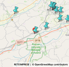 Mappa Via Giovanni Falcone, 62010 Pollenza MC, Italia (5.87727)