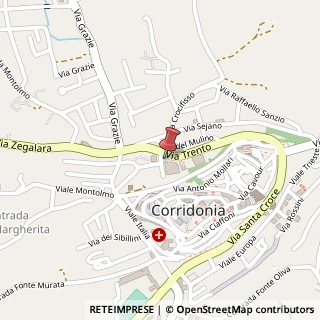 Mappa Via Trento, 21, 62014 Corridonia, Macerata (Marche)