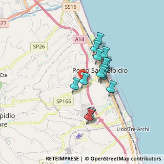 Mappa Via Enrico Mattei, 63821 Porto Sant'Elpidio FM, Italia (1.355)