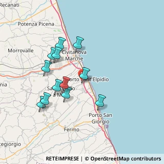 Mappa Via Enrico Mattei, 63821 Porto Sant'Elpidio FM, Italia (7.08)