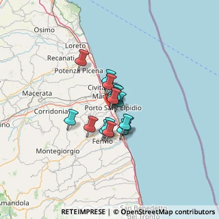 Mappa Via Enrico Mattei, 63821 Porto Sant'Elpidio FM, Italia (7.55313)