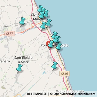 Mappa Via Enrico Mattei, 63821 Porto Sant'Elpidio FM, Italia (3.86714)