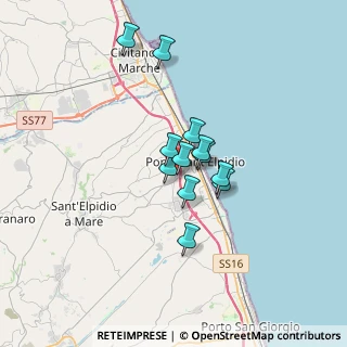 Mappa Via Enrico Mattei, 63821 Porto Sant'Elpidio FM, Italia (2.37833)