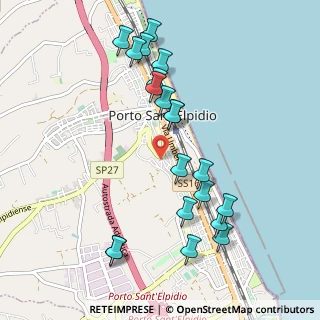 Mappa Piazza Dante Alighieri, 63821 Porto Sant'Elpidio FM, Italia (1.095)
